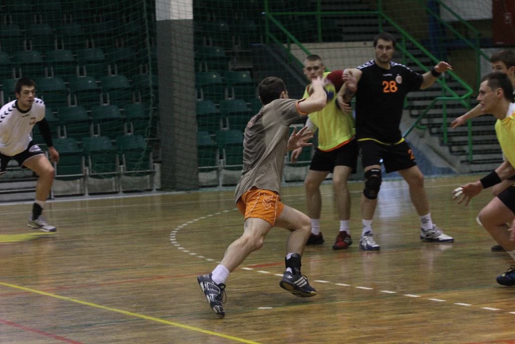 Trening piłkarzy ręcznych