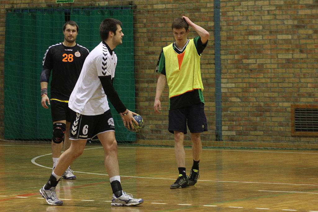 Trening piłkarzy ręcznych