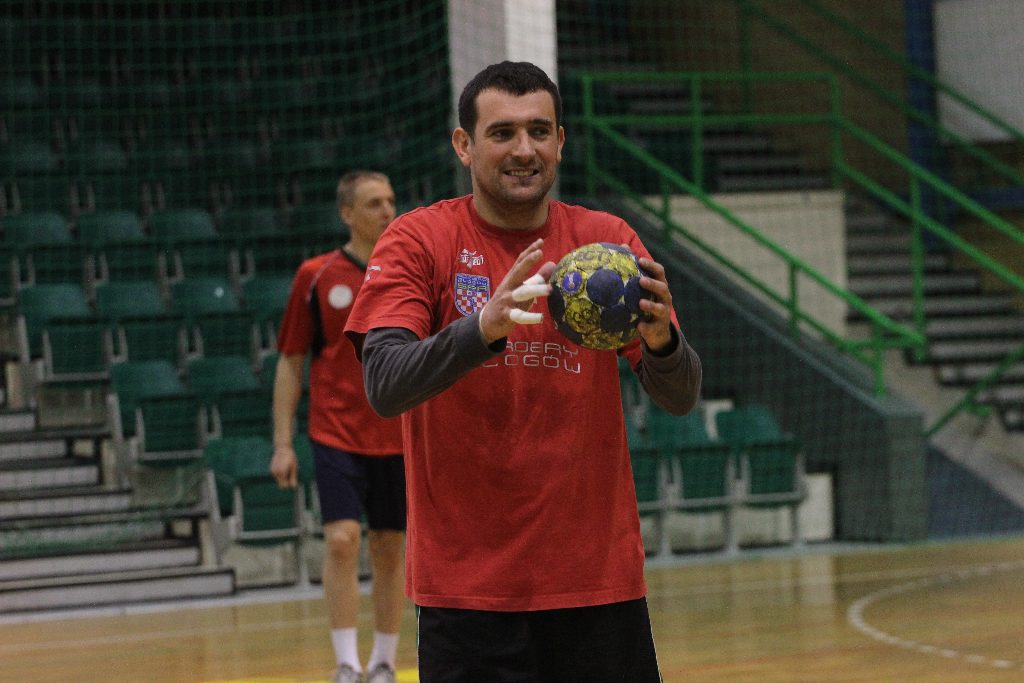 Trening piłkarzy ręcznych