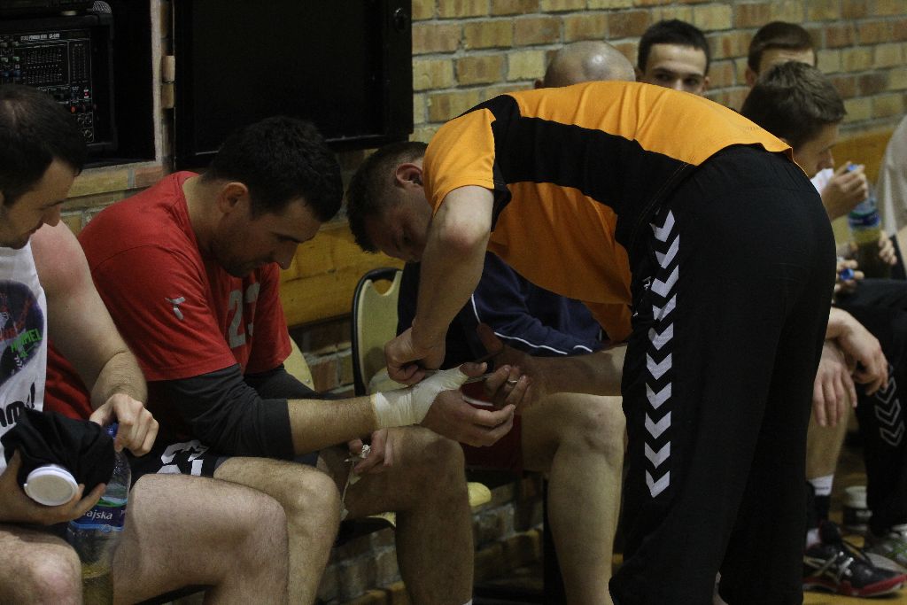 Trening piłkarzy ręcznych