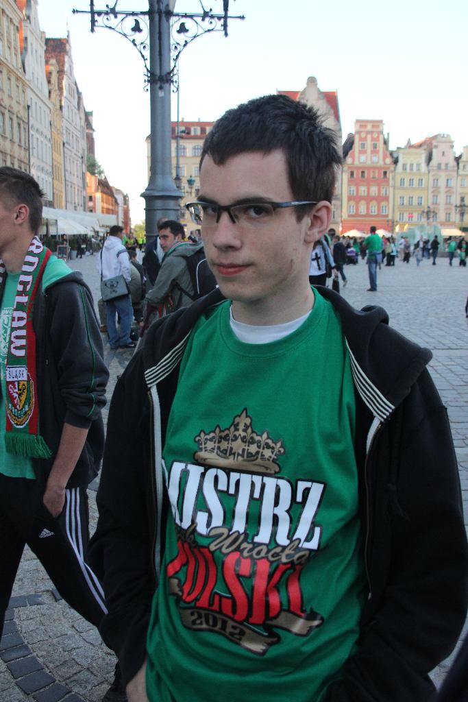 Mistrzowska feta na wrocławskim rynku