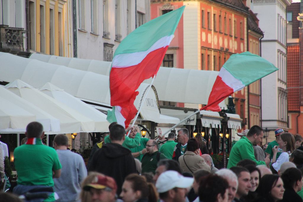 Mistrzowska feta na wrocławskim rynku