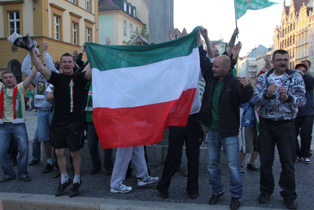 Mistrzowska feta na wrocławskim rynku