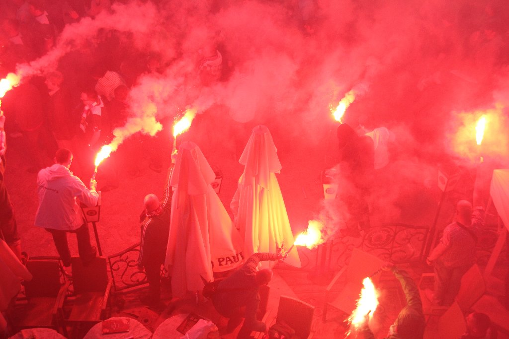 Mistrzowska feta na wrocławskim rynku