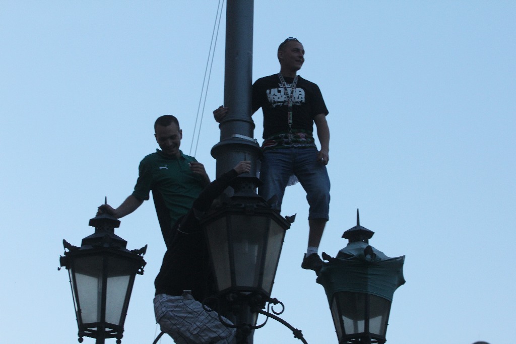 Mistrzowska feta na wrocławskim rynku