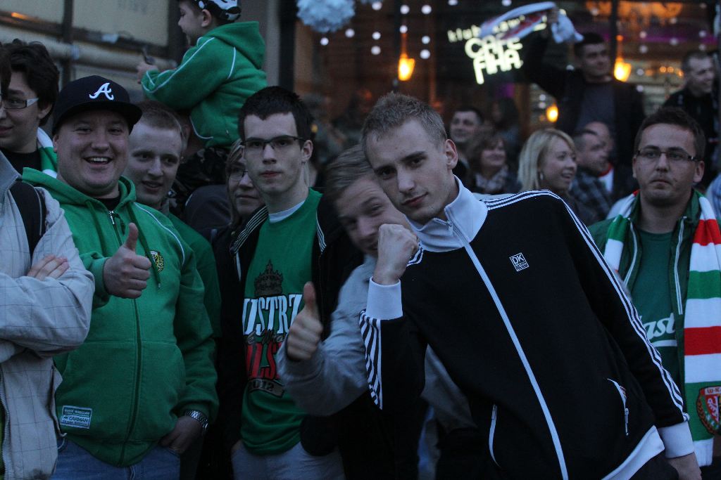 Mistrzowska feta na wrocławskim rynku