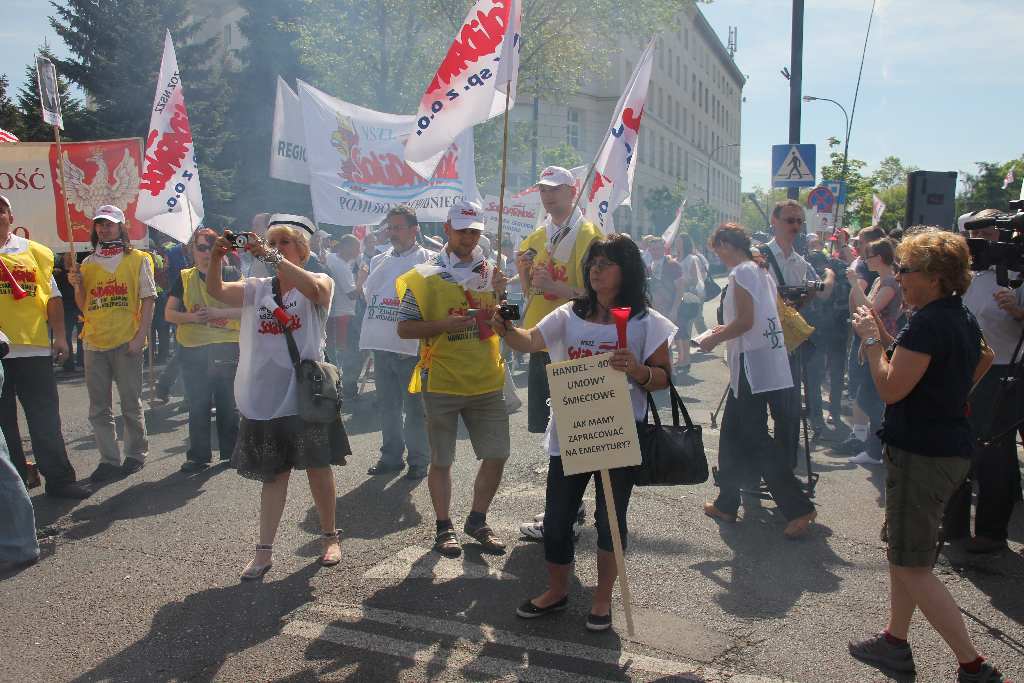 Pikieta Solidarności przed Sejmem