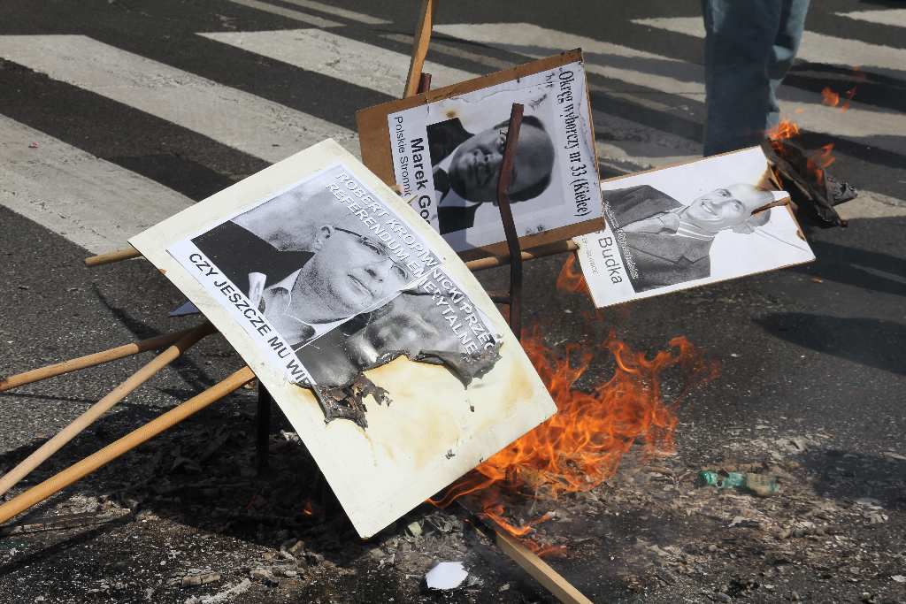 Pikieta Solidarności przed Sejmem
