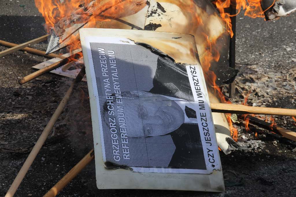 Pikieta Solidarności przed Sejmem