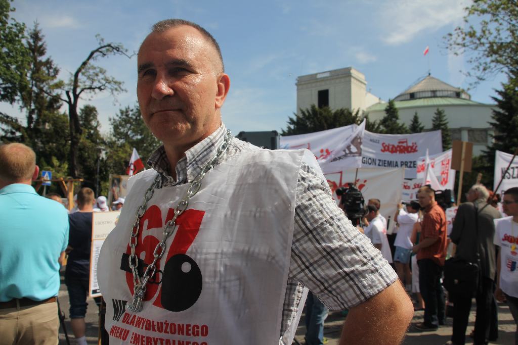 Pikieta Solidarności przed Sejmem