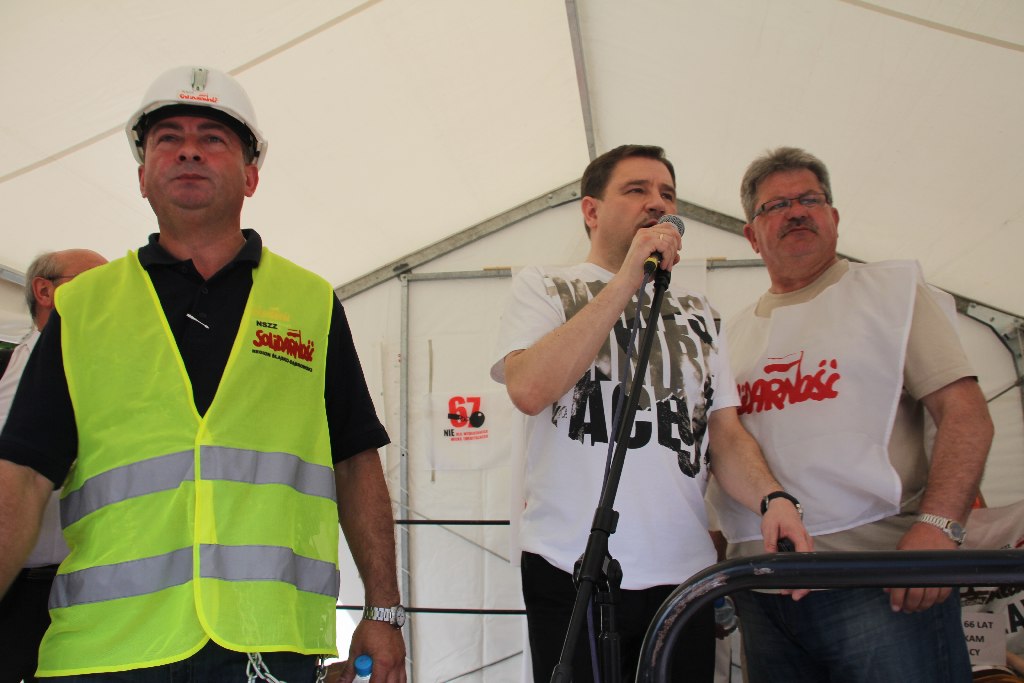 Pikieta Solidarności przed Sejmem