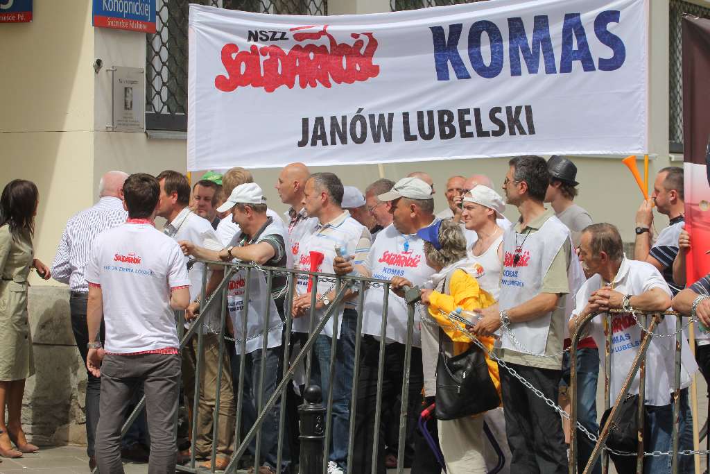 Pikieta Solidarności przed Sejmem