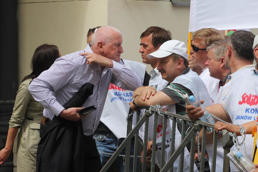 Pikieta Solidarności przed Sejmem
