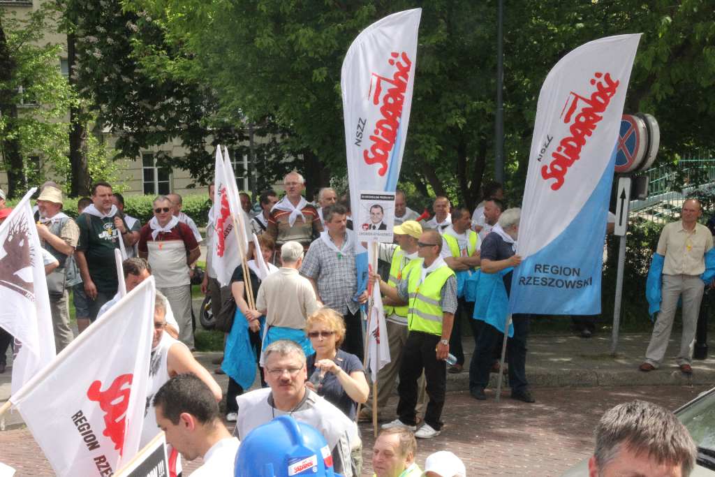Pikieta Solidarności przed Sejmem