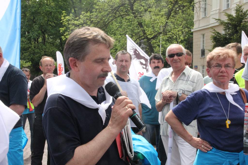 Pikieta Solidarności przed Sejmem