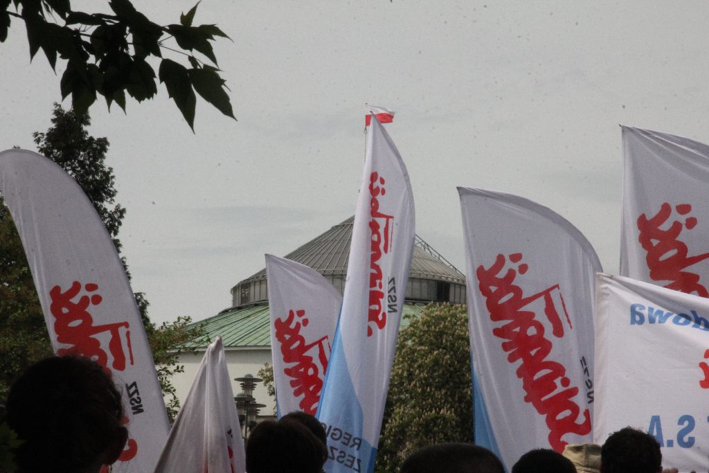 Pikieta Solidarności przed Sejmem