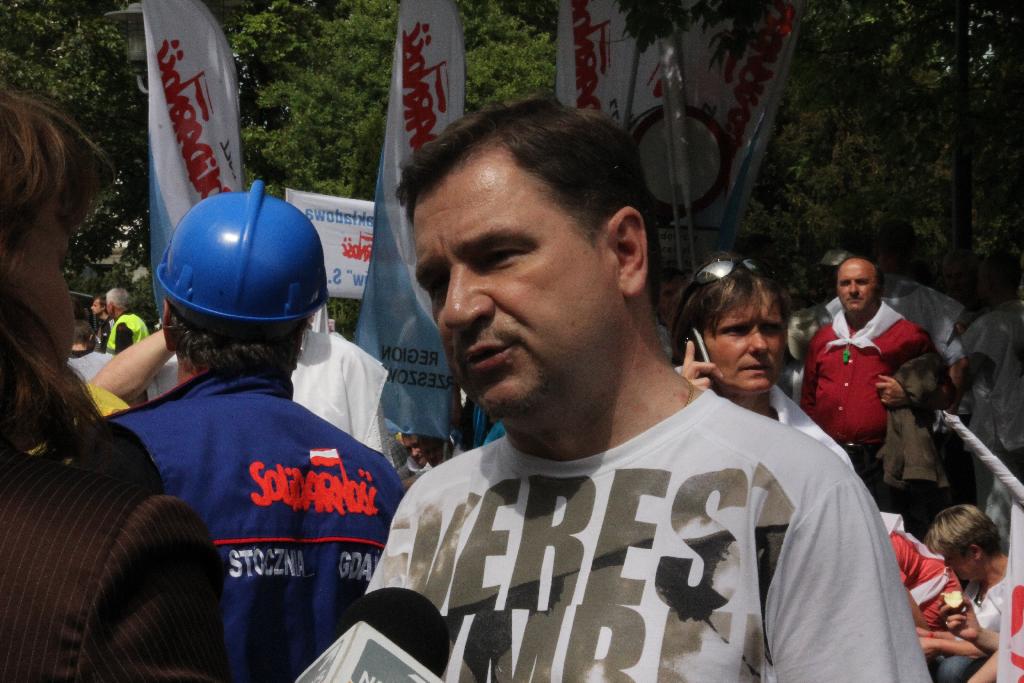 Pikieta Solidarności przed Sejmem