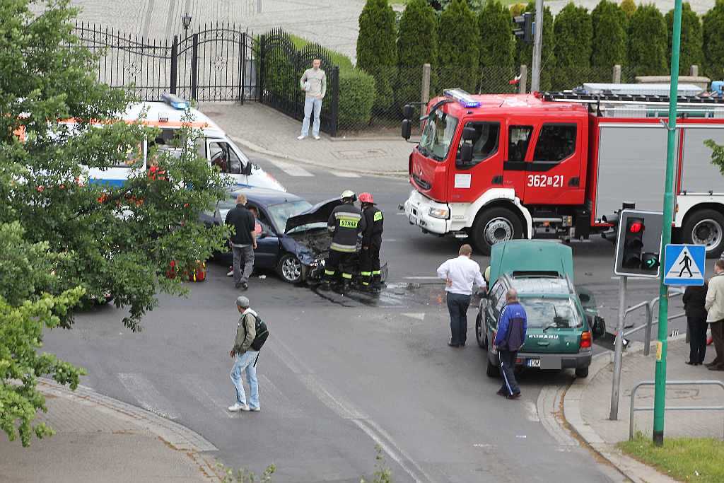 Wypadek na ulicy Wrocławskiej