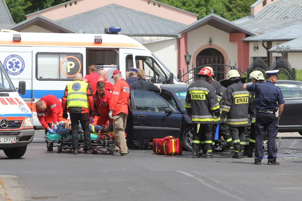 Wypadek na ulicy Wrocławskiej