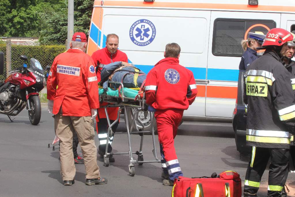Wypadek na ulicy Wrocławskiej