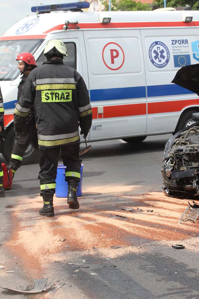 Wypadek na ulicy Wrocławskiej