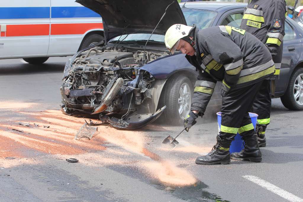 Wypadek na ulicy Wrocławskiej