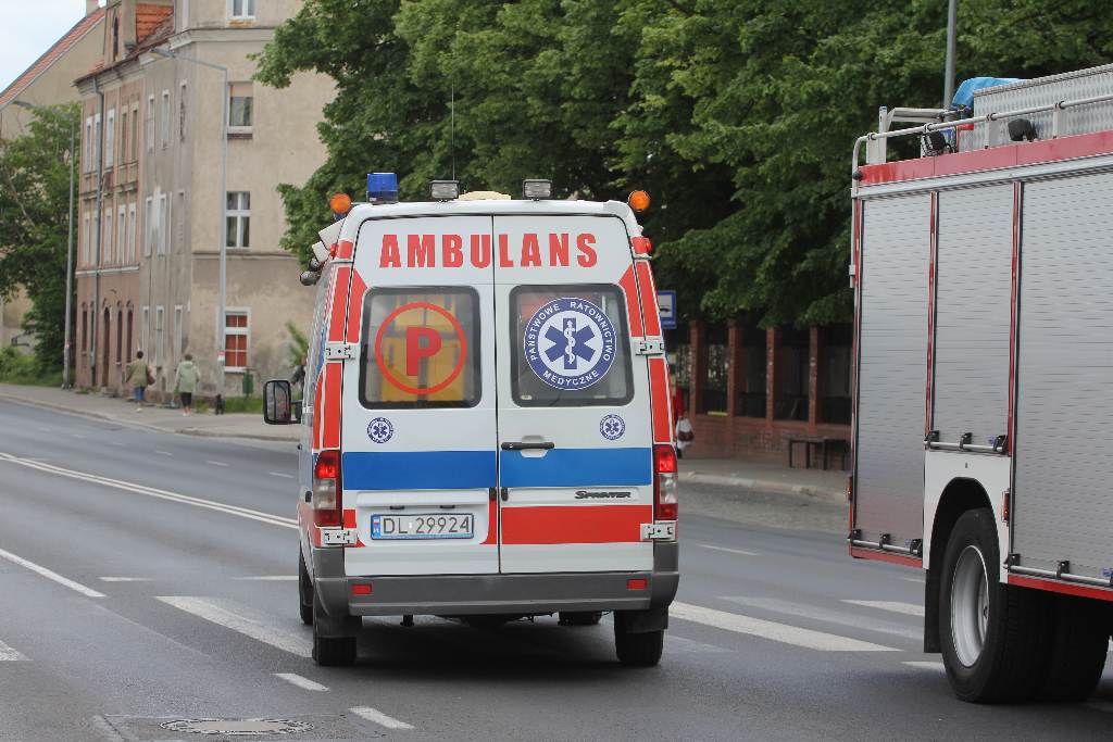 Wypadek na ulicy Wrocławskiej