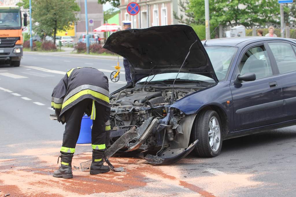 Wypadek na ulicy Wrocławskiej