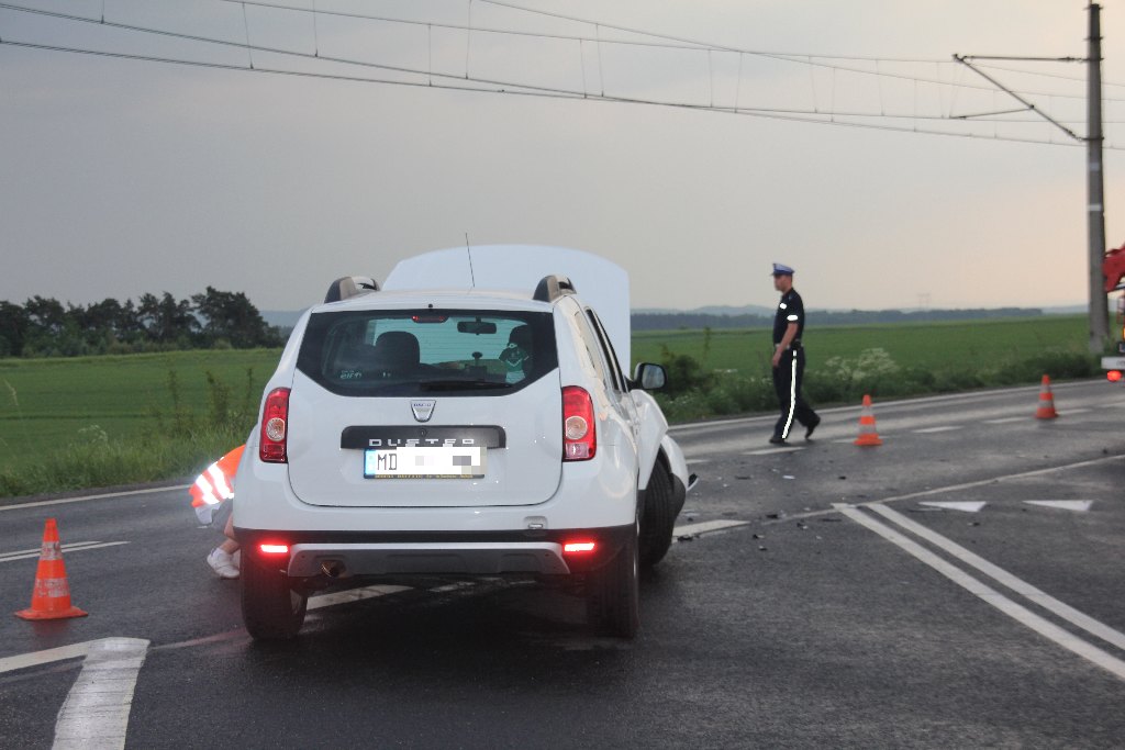 Wypadek na drodze Legnica - Złotoryja