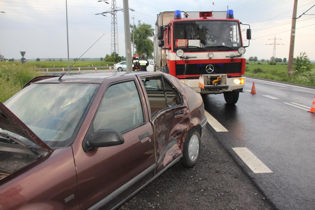 Wypadek na drodze Legnica - Złotoryja