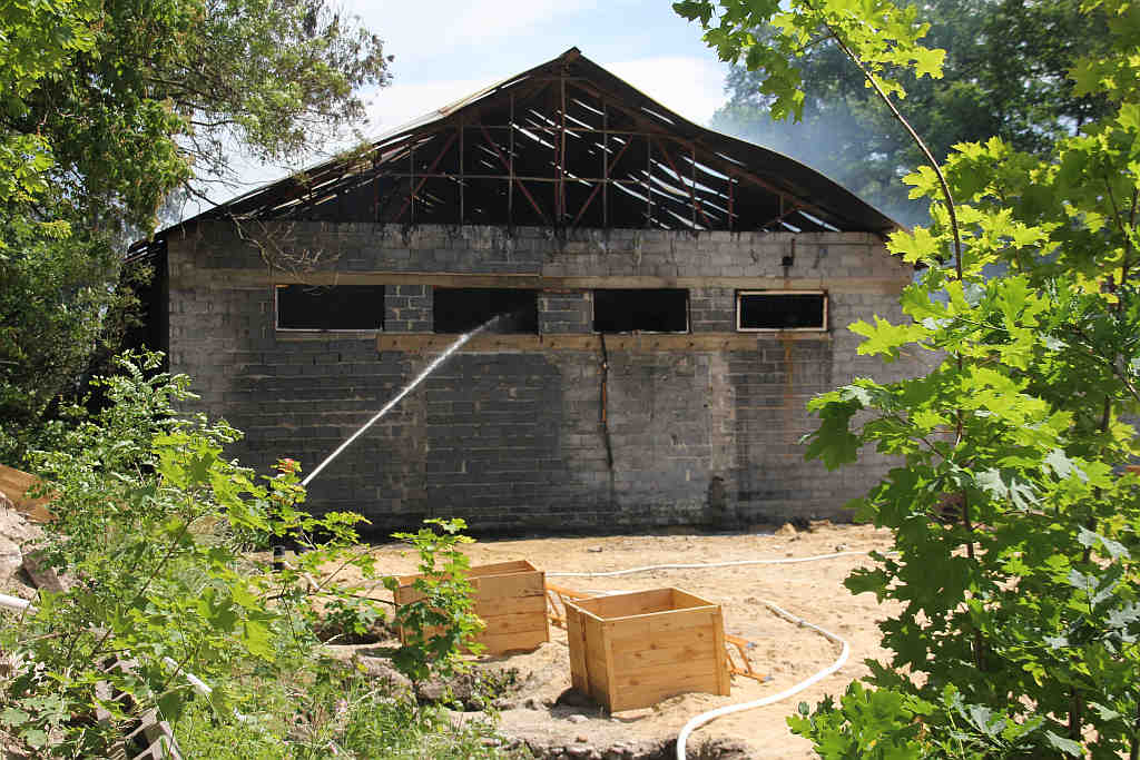 Pożar papierni w Rokitkach