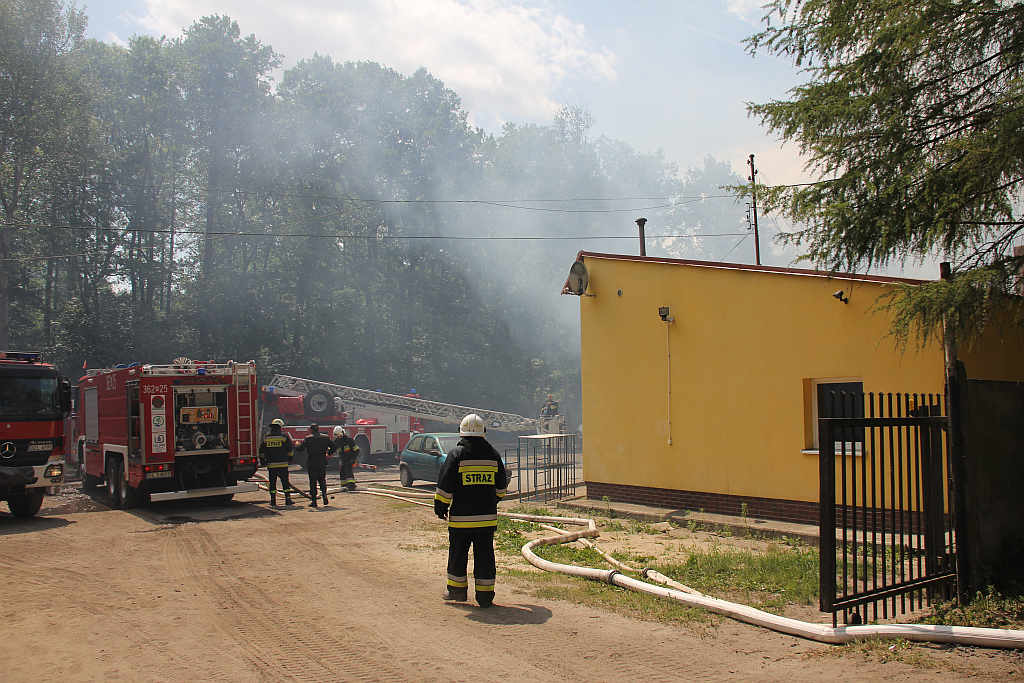 Pożar papierni w Rokitkach