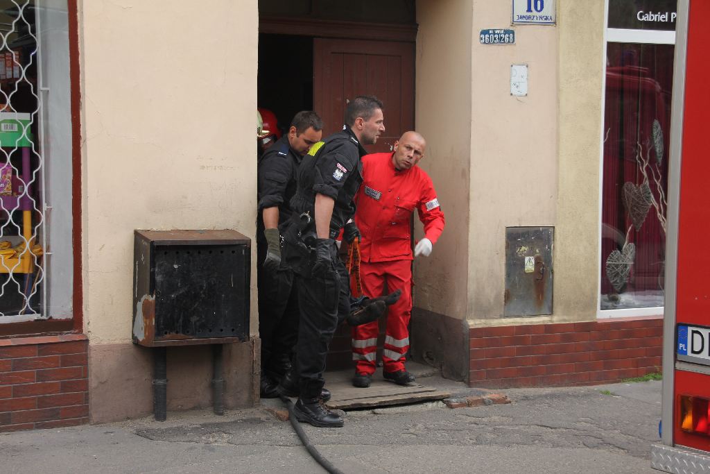 Pożar mieszkania na Jaworzyńskiej