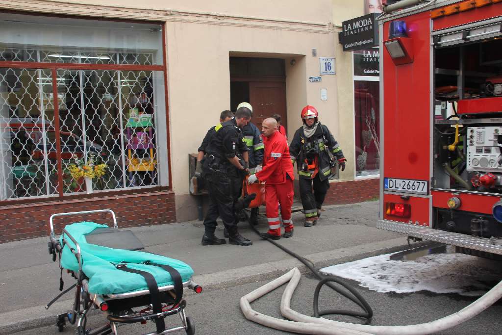 Pożar mieszkania na Jaworzyńskiej