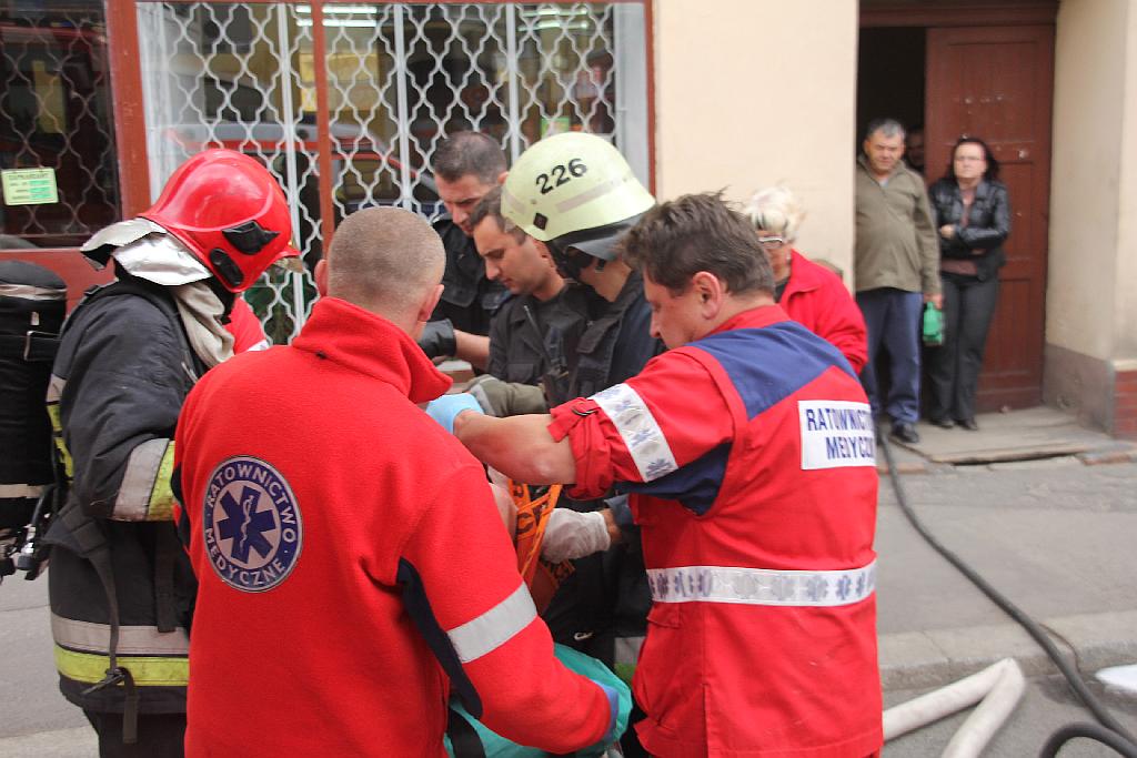 Pożar mieszkania na Jaworzyńskiej
