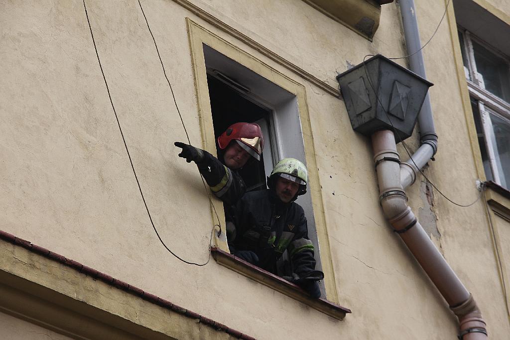 Pożar mieszkania na Jaworzyńskiej