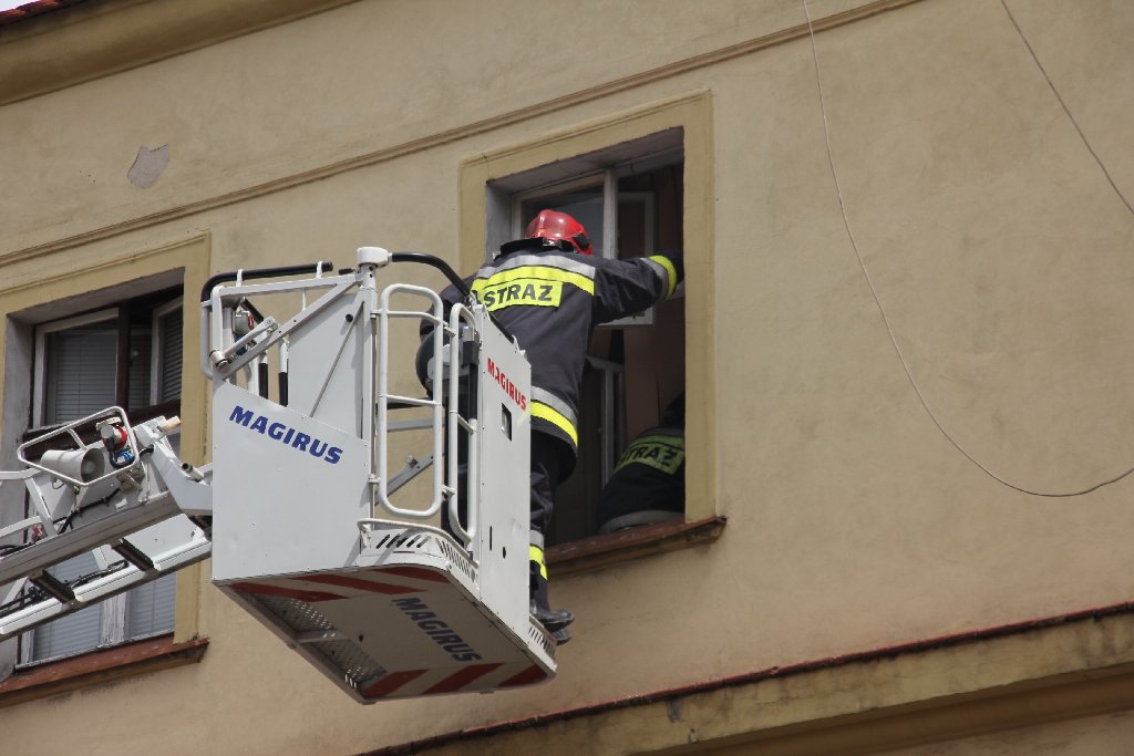 Pożar mieszkania na Jaworzyńskiej