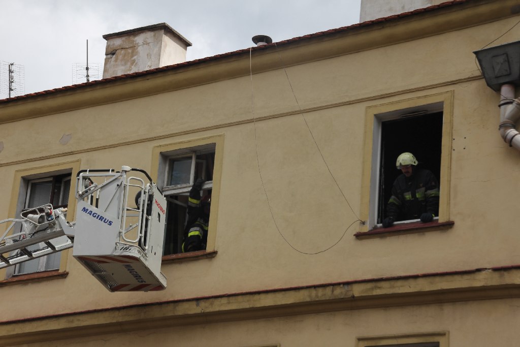 Pożar mieszkania na Jaworzyńskiej