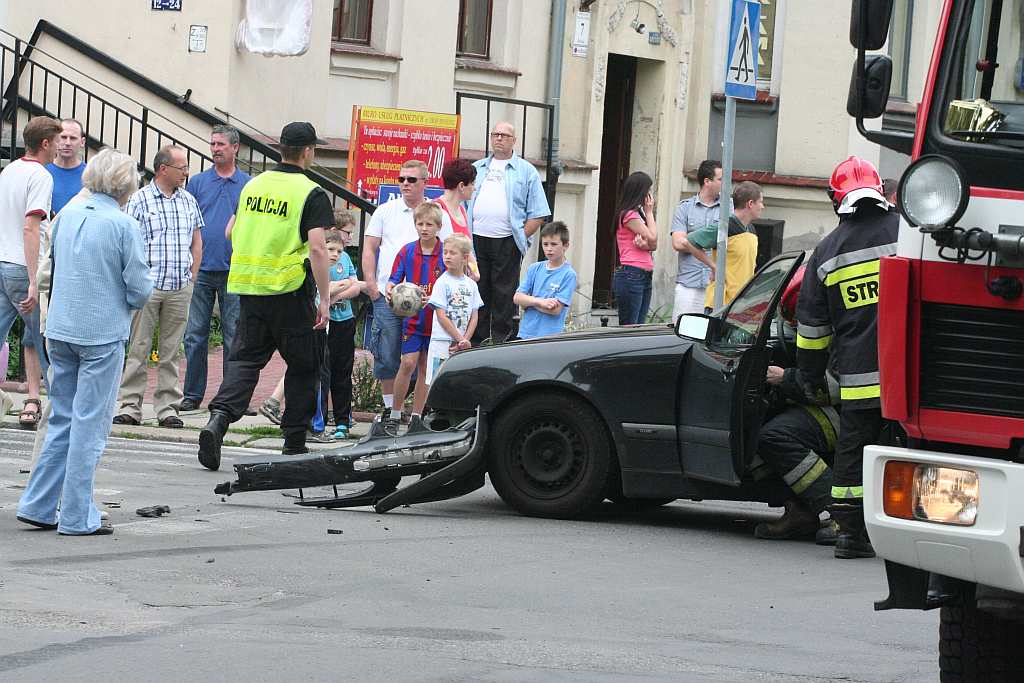 Wypadek na skrzyżowaniu ulic Rataja i Orzeszkowej