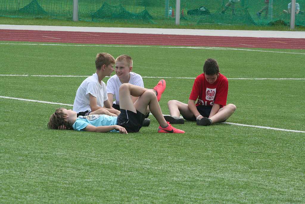 Zawody lekkoatletyczne w parku