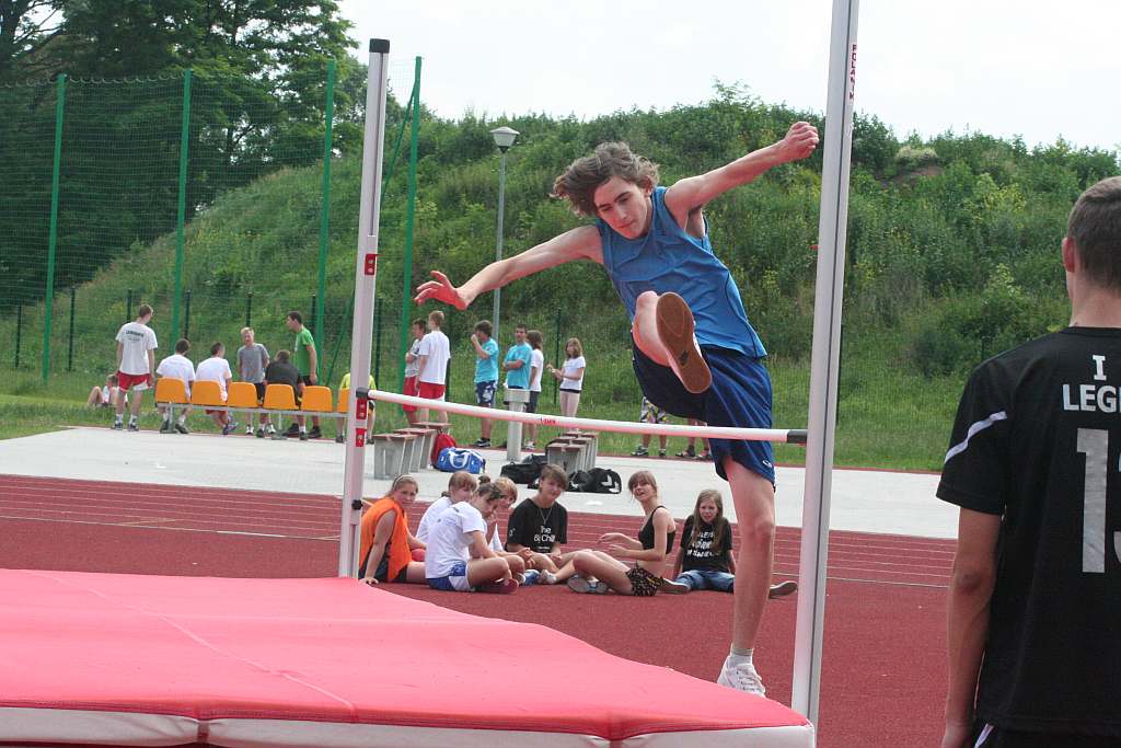 Zawody lekkoatletyczne w parku