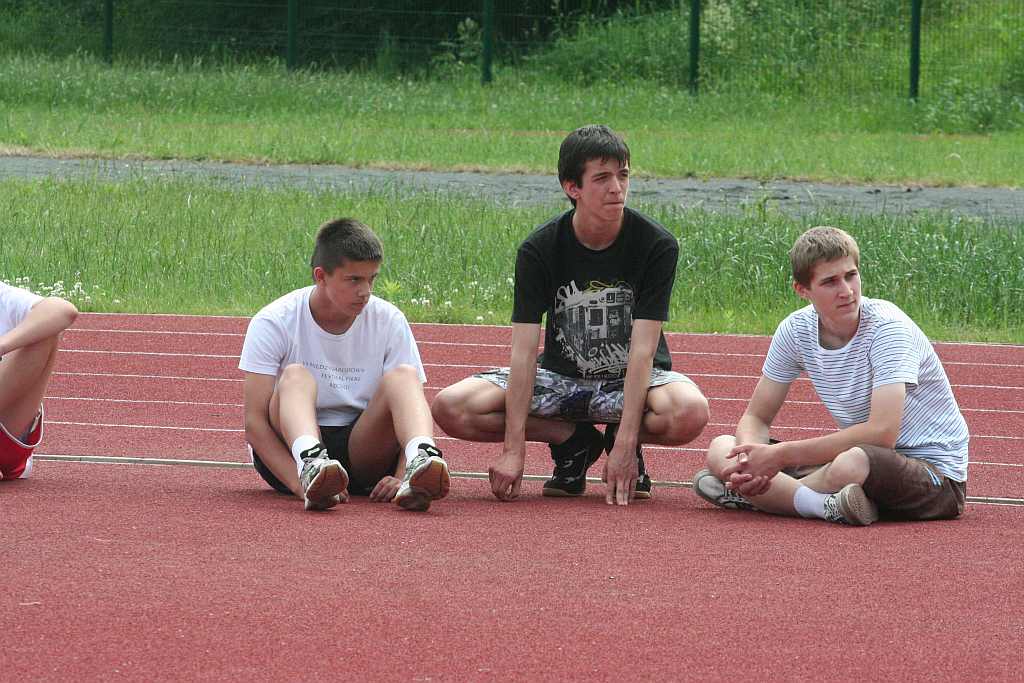 Zawody lekkoatletyczne w parku