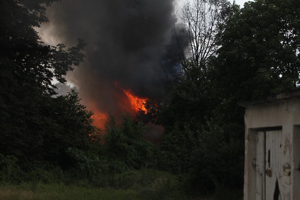 Spłonęła była baza PKS cz1
