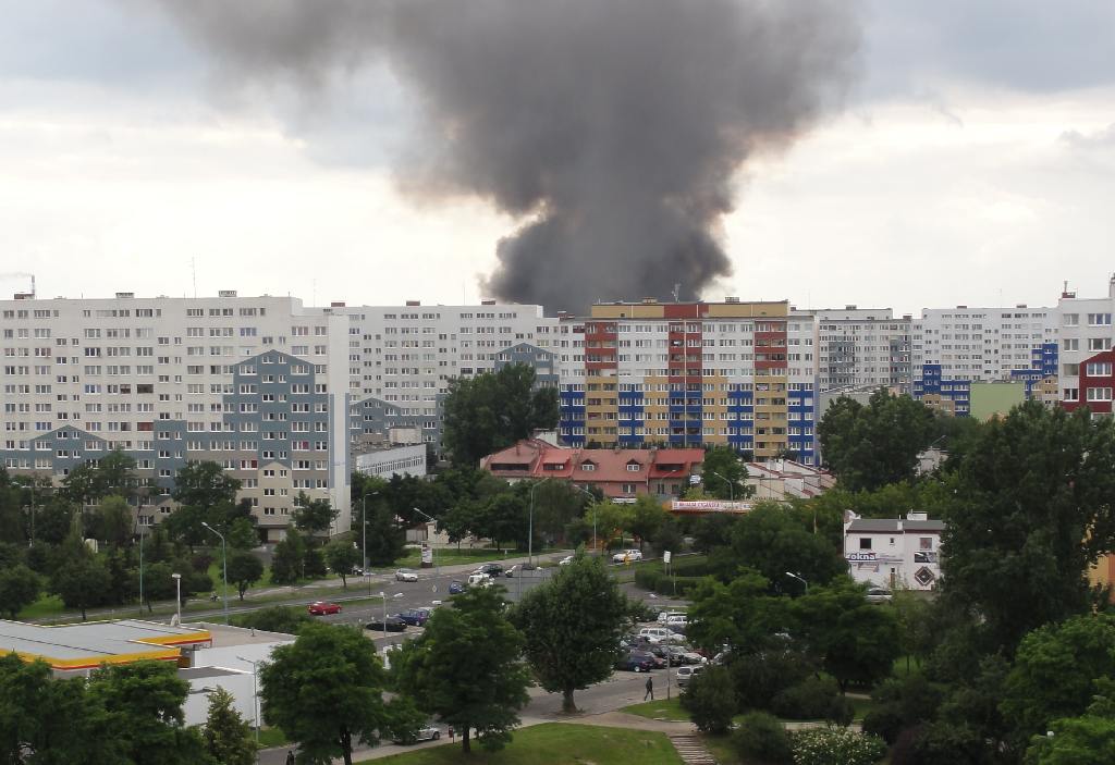 Spłonęła była baza PKS cz2
