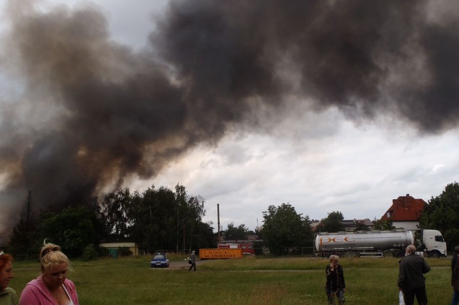 Spłonęła była baza PKS cz2