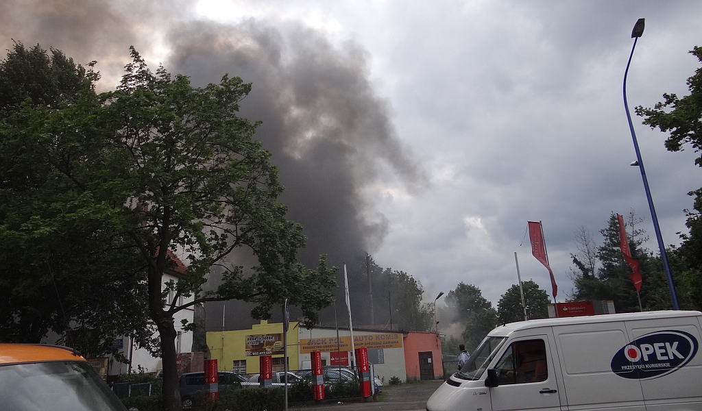 Spłonęła była baza PKS cz3