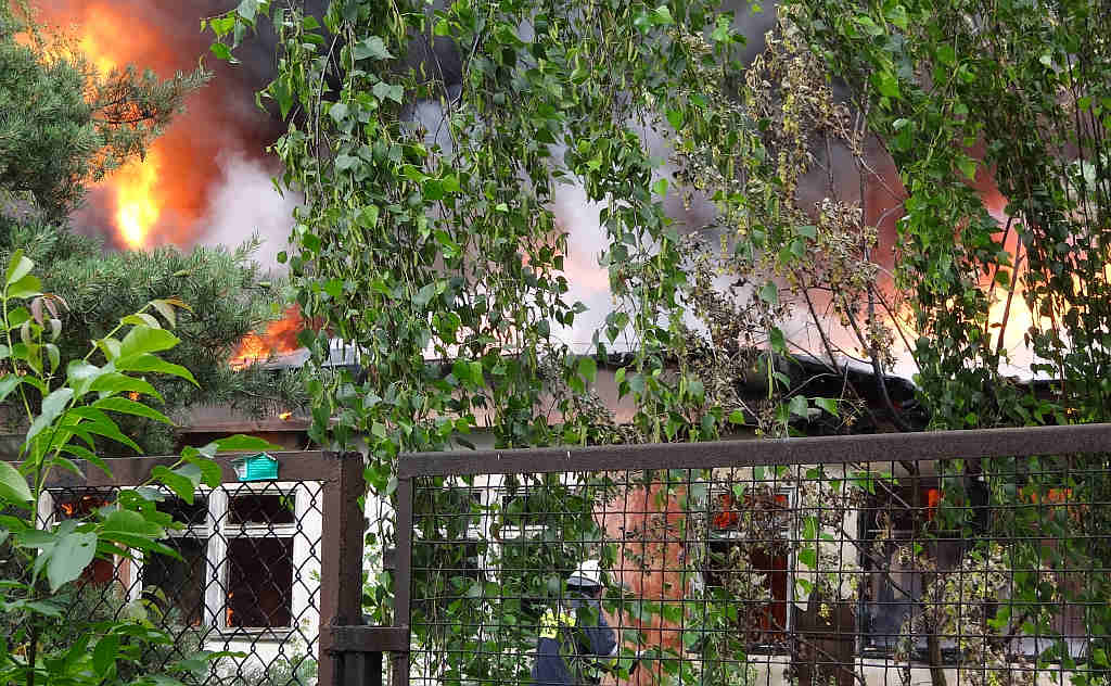 Spłonęła była baza PKS cz3