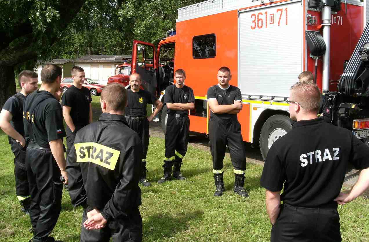 Szkolenie praktyczne strażaków OSP