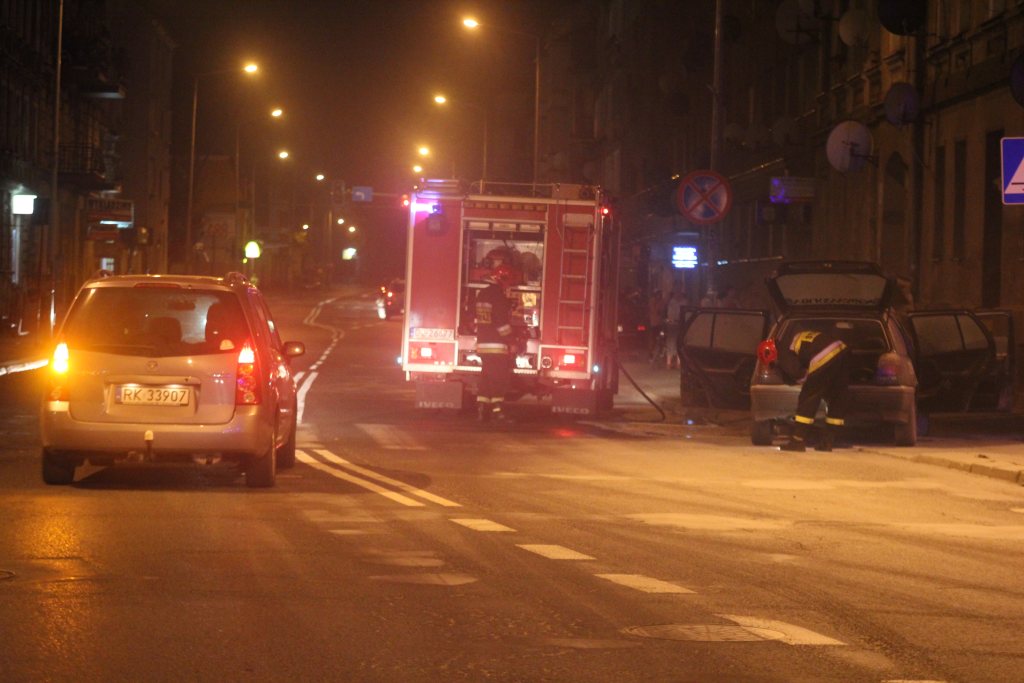 Płonęło auto na ul. Jaworzyńskiej