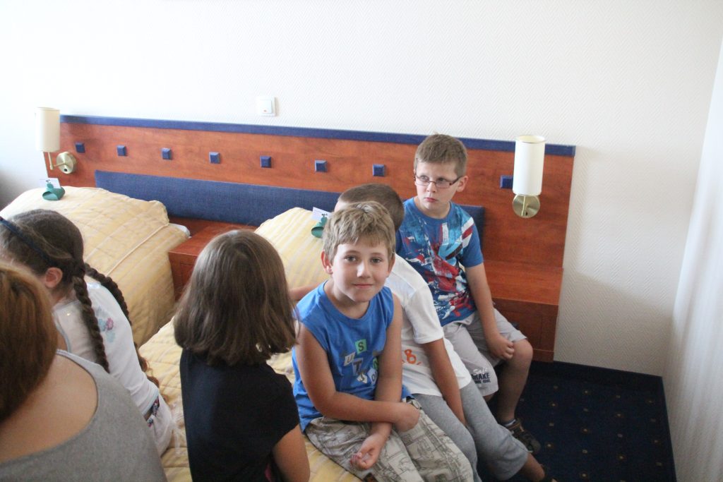 Dzieci z półkolonii w Qubusie